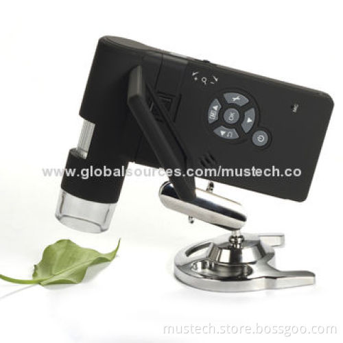 Mustech 5MP portable digital microscope with 3" LCD screen